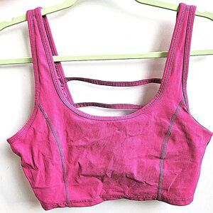 Z By Zella Perform Luxe Longline Sports Bra In Pink Plumier Large